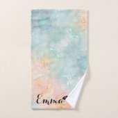 Floral bouquet purple garden (Serviette à main)