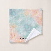 Floral bouquet purple garden (Gant de toilette)