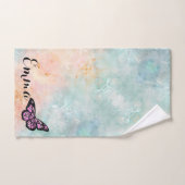 Floral bouquet purple garden (Serviette à main)