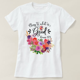 Floral Bouquet Romeinen 12:9 T-shirt