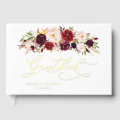 Floral Bourgogne Moderne Et Brut (Recto)