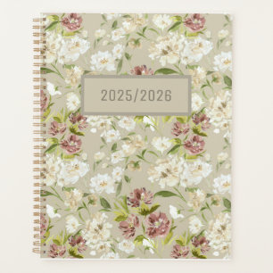 Floral Bourgogne Planificateur de la journée de la