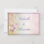 Floral boven het Roos van de wolken Bedankkaart (Achterkant)