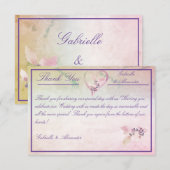 Floral boven het Roos van de wolken Bedankkaart (Voorkant / Achterkant)