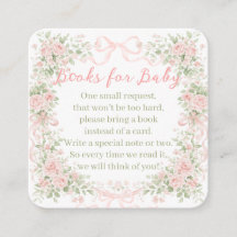 Floral Bow Baby in Bloom Girl Baby Shower books