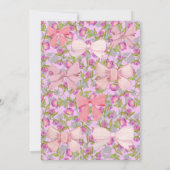  Floral Bow Boutique Birthday Party Kaart (Achterkant)