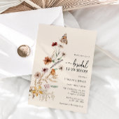 Floral Bridal Luncheon Kaart