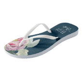 Floral Bridal Party | Teenslippers (Schuin)