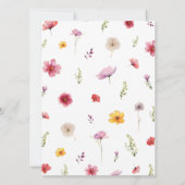 Floral Bridal Shower How Old Was the Bride Game Kaart (Achterkant)