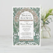 Floral Bridal Shower Invitaties I Kaart (Staand voorkant)