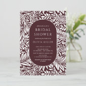 Floral Bridal Shower Invitation Kaart (Staand voorkant)