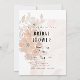 Floral Bridal Shower Kaart