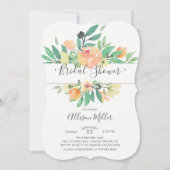 Floral Bridal Shower Kaart (Voorkant)