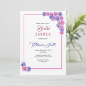 Floral Bridal Shower Kaart (Staand voorkant)