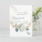 Floral Bridal Shower Kaart (Staand voorkant)