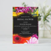 Floral Bridal Shower-uitnodigingen Kaart (Staand voorkant)