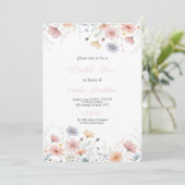 Floral Bridal Tea Invitation Spring Garden Party  (Debout devant)