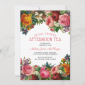  Floral | Bridal vanmiddag Tea Kaart (Voorkant)