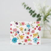 Floral briefkaart (Staand voorkant)