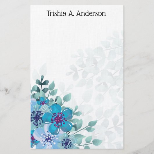 Floral Briefpapier (Voorkant)