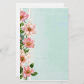 Floral Briefpapier (Voorkant / Achterkant)