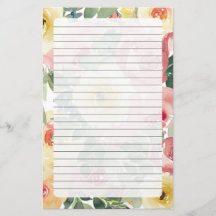 Floral Briefpapier