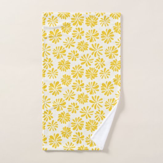 Floral Bright Bath Towel Set Bad Handdoek (Handdoek)