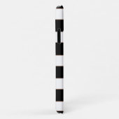 Floral Bronze Black & White Stripe - Aangepaste fo Case-Mate iPhone Case (Achterkant/rechts)