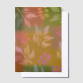 Floral Brown Vellum Uitnodigingen (Offset)