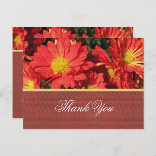 Floral bruiloft bedankt je postkaart. briefkaart (Voorkant / Achterkant)