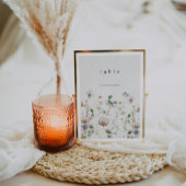 Floral bruiloft tafel Kaarten
