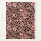 Floral, brun, motif tigre (Dos)