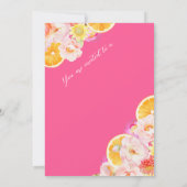 Floral Brunch & Bubbly Verjaardagsbrunch Kaart (Achterkant)