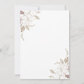 Floral Bubbles en Breedparen Shower Invitation Kaart (Achterkant)