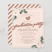Floral Budget Invitation Pharmacy Afstudeerder Par (Voorkant / Achterkant)