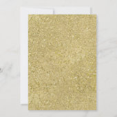 Floral bunny 1e verjaardag uitnodiging (Achterkant)