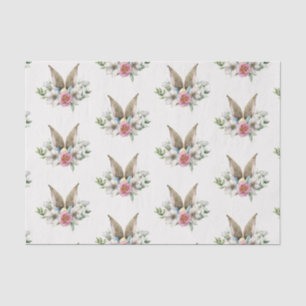 Floral Bunny Ear & Eieren Pasen Tissuepapier