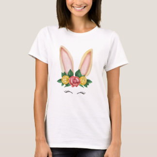 Floral Bunny Fantasy T-shirt