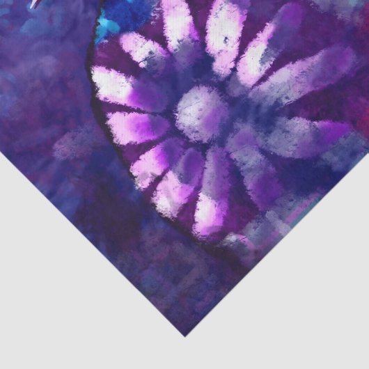 Floral Bunny Rabbit Gepersonaliseerde Decoupage Tissuepapier (Detail)