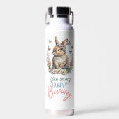Floral Bunny Water Bottle Waterfles (Voorkant)