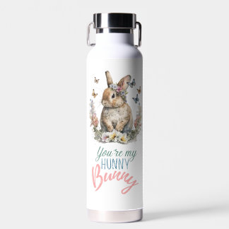 Floral Bunny Water Bottle Waterfles