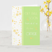 Floral Business Get Well Bientôt de la carte de gr (Fleur jaune)