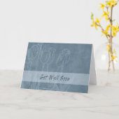 Floral Business Get Well Bientôt de la carte de gr (Fleur jaune)