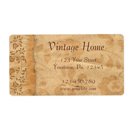 Floral Business Label (Voorkant)