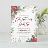 Floral Business Noël Fête Invitation (Debout devant)