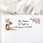  Floral Butterfly Etiket (Insitu)