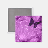 Floral Butterfly Fridge Magnet (Recto/Verso)
