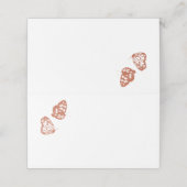 Floral Butterfly Garden Terracotta Wedding (Buitenkant ongevouwen)