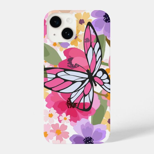 Floral Butterfly iPhone Hoesje