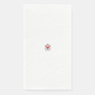 Floral Butterfly Mandala   Paarse Boho Art Design Servet